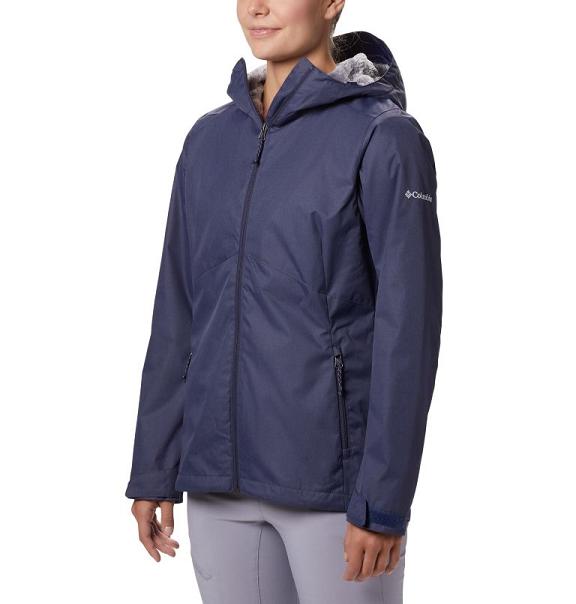 Columbia Rainie Falls Rain Jacket Blue For Women's NZ29748 New Zealand